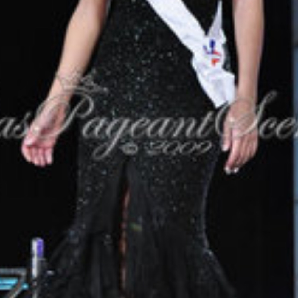 Beaded Black and Silver Dress